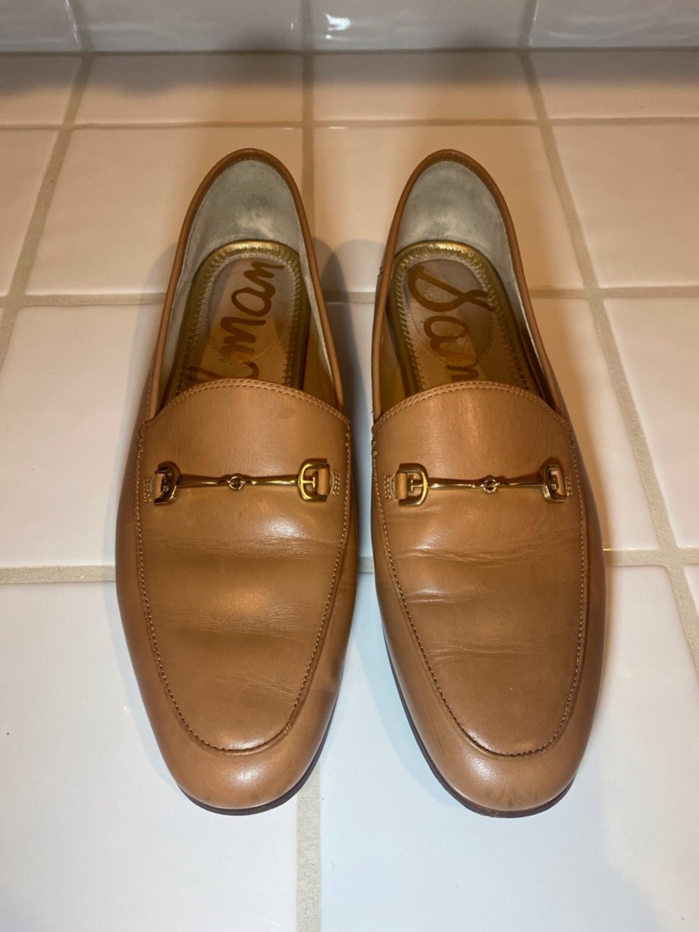 Leather Bit Loafers in Tan - Classic Slip-Ons